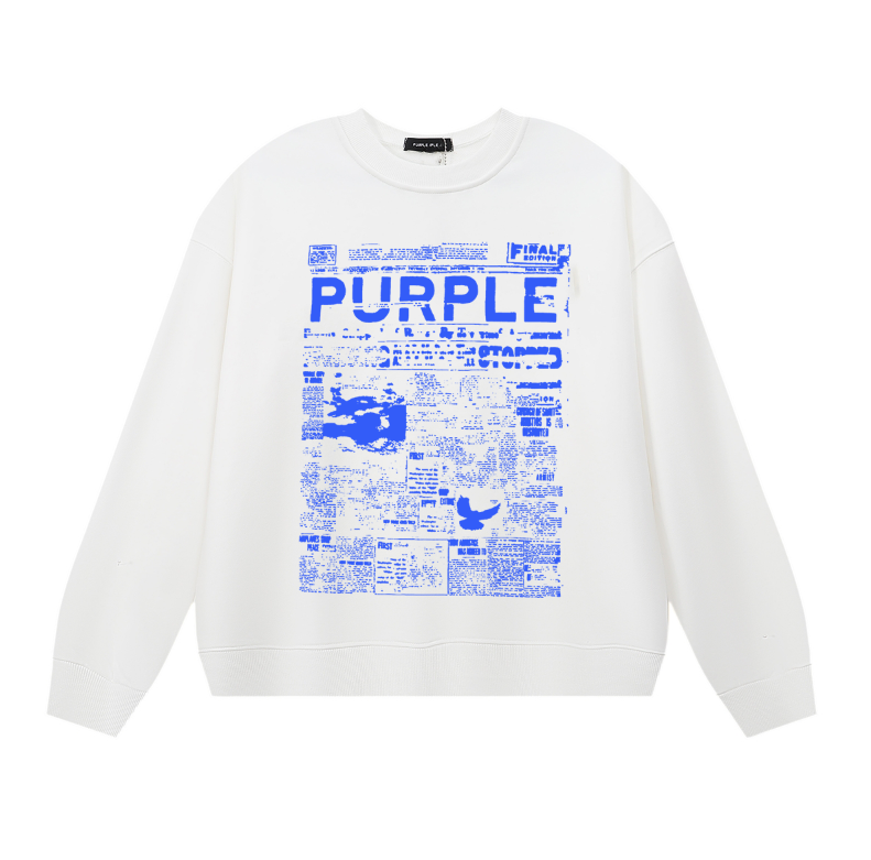 Purple 2025 Men's Long-Sleeve T-shirt Sweatshirt 1129