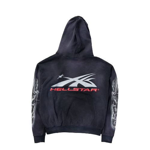 HE Studios Airbrushed Skull Hoodie 2025 New