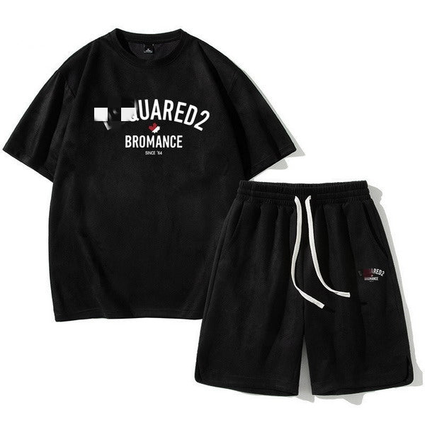 DSQ 2 2025 New T-shirt and Shorts Suit T071400