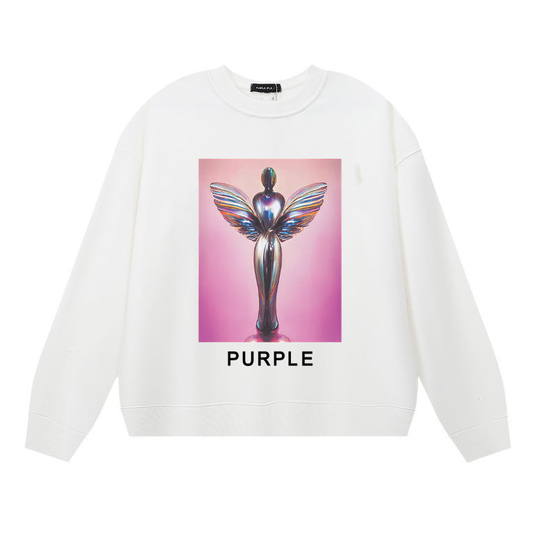 Purple 2025 Men's Long-Sleeve T-shirt Sweatshirt 1120