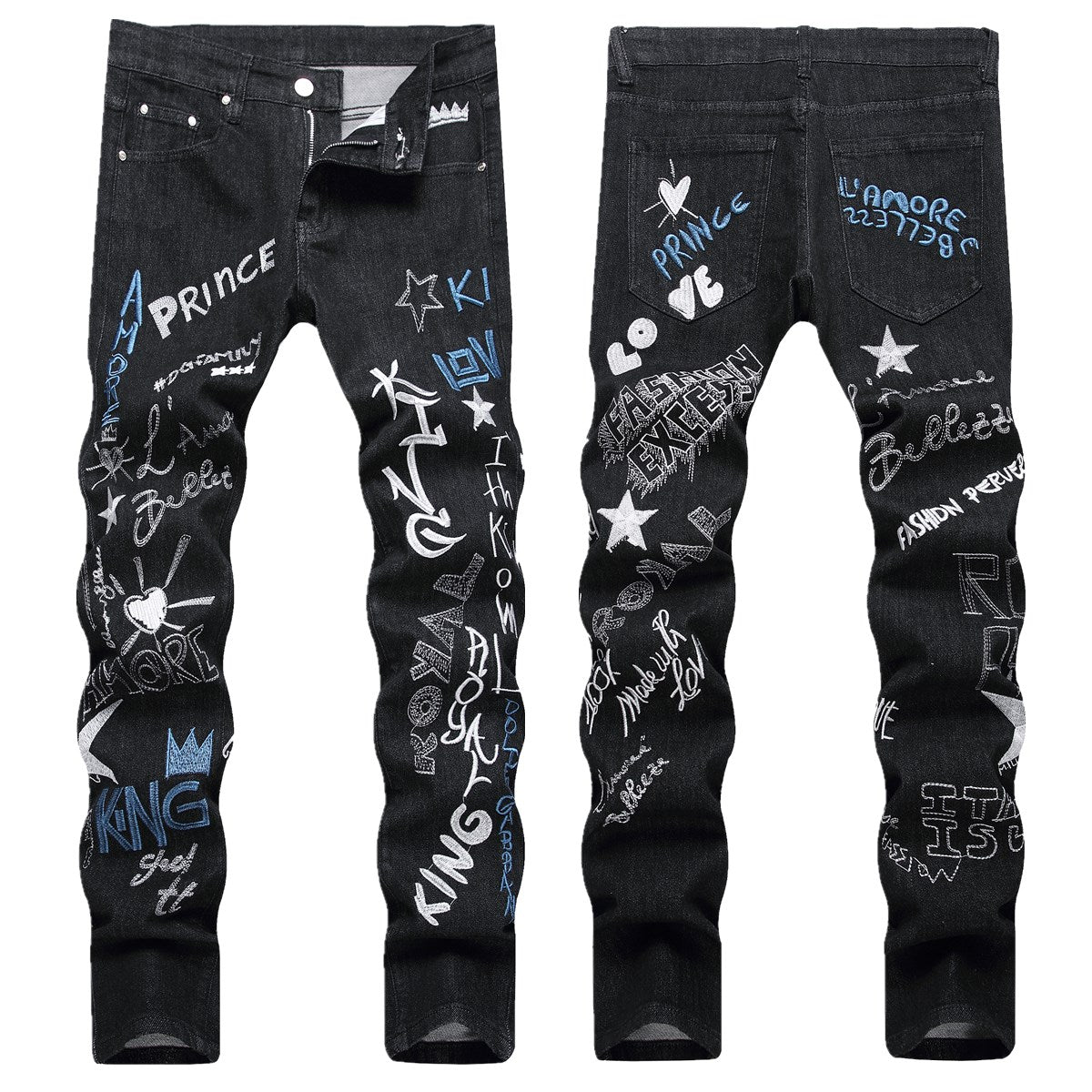 Fashion Casual Denim Pants 7116#