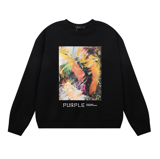 Purple 2025  Men's Long-Sleeve T-shirt Sweatshirt 1126