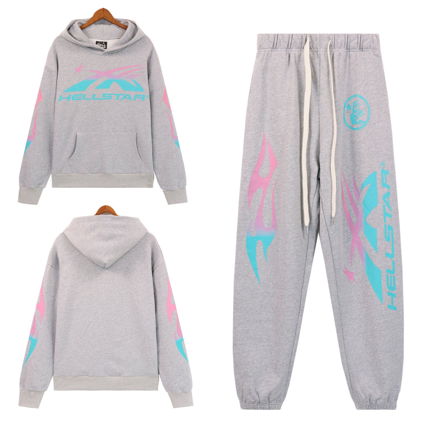 HE Studios 2025 New Hoodie and Pants Set 5659