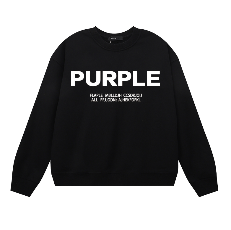 Purple 2025  Men's Long-Sleeve T-shirt Sweatshirt 1142