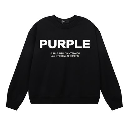 Purple 2025  Men's Long-Sleeve T-shirt Sweatshirt 1142