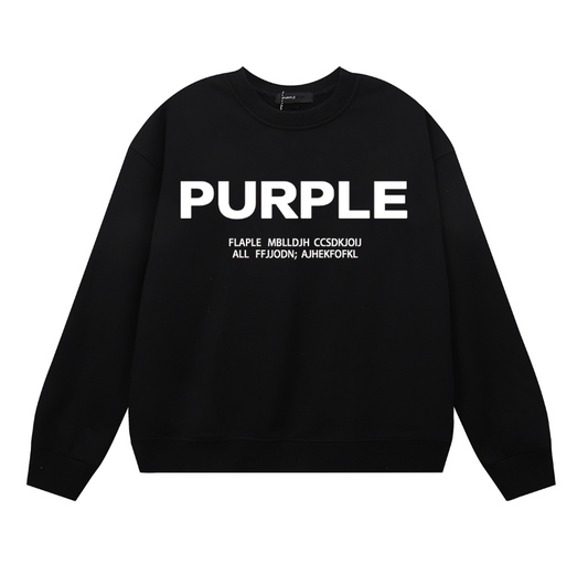 Purple 2025  Men's Long-Sleeve T-shirt Sweatshirt 1142