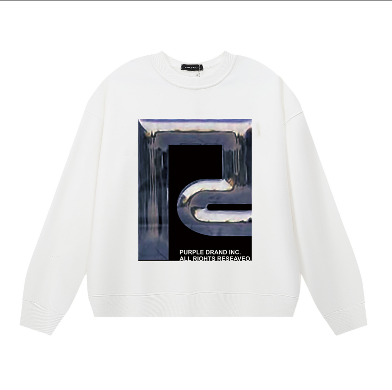 Purple 2025  Men's Long-Sleeve T-shirt Sweatshirt 1146