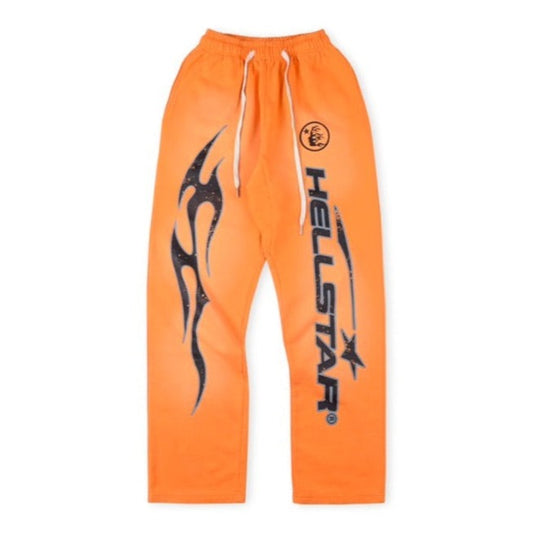HE Flame Flare Sweatpants Orange 2025 New