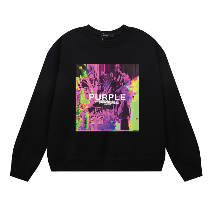Purple 2025  Men's Long-Sleeve T-shirt Sweatshirt 1121