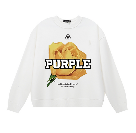 Purple 2025  Men's Long-Sleeve T-shirt Sweatshirt 1143
