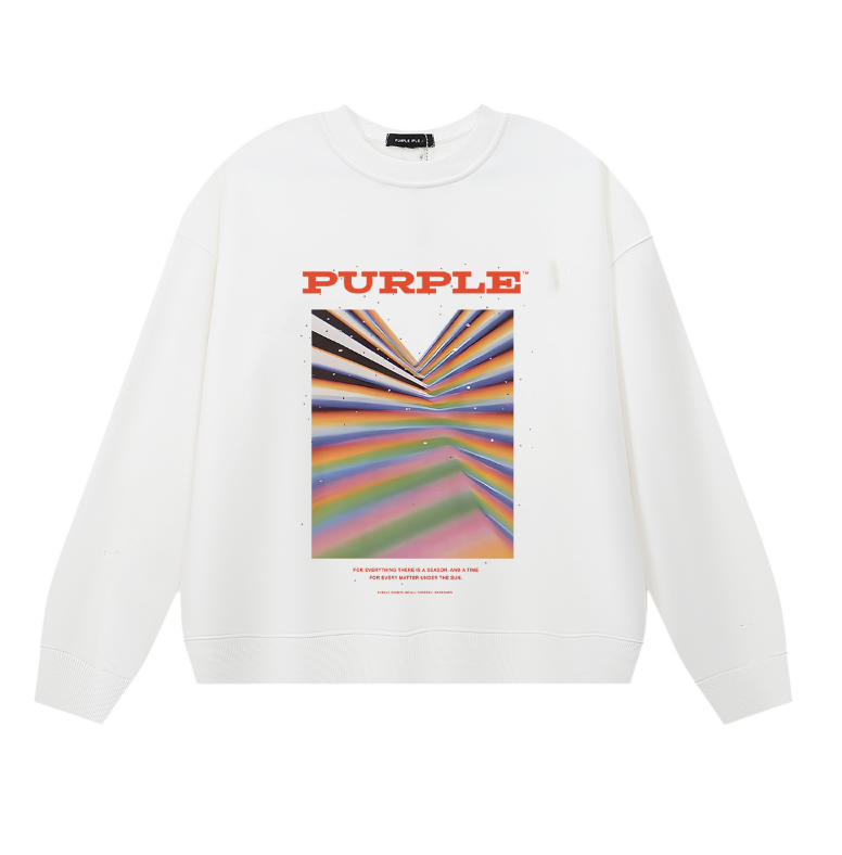 Purple 2025  Men's Long-Sleeve T-shirt Sweatshirt 1127