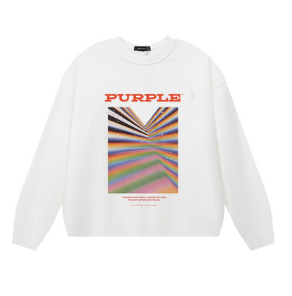 Purple 2025  Men's Long-Sleeve T-shirt Sweatshirt 1127