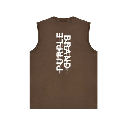 PURPLE-Purple  Sleeveless T-Shirt  BPUR110#