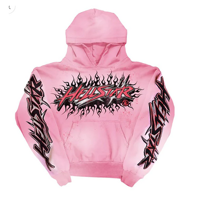 HE Flame Sweatpants Pink 2025 New
