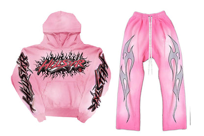 HE Flame Sweatpants Pink 2025 New