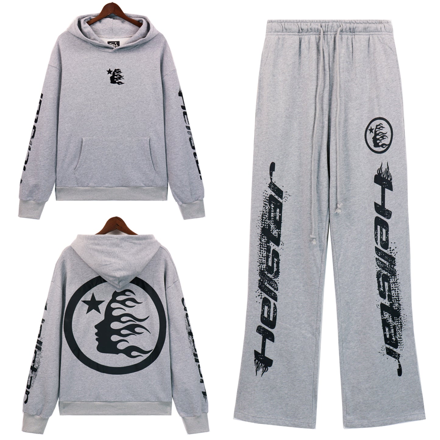 HE Studios 2025 New Hoodie and Pants Set 5658