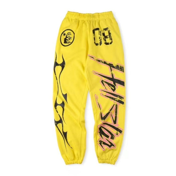 HE Flame Flare Sweatpants Yellow 2025 New