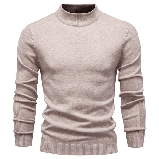 Men's Mockneck Pullover Sweater