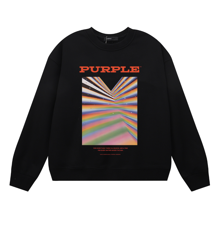 Purple 2025  Men's Long-Sleeve T-shirt Sweatshirt 1127