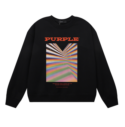 Purple 2025  Men's Long-Sleeve T-shirt Sweatshirt 1127