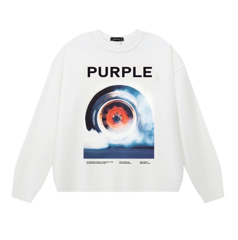 Purple 2025  Men's Long-Sleeve T-shirt Sweatshirt 1155