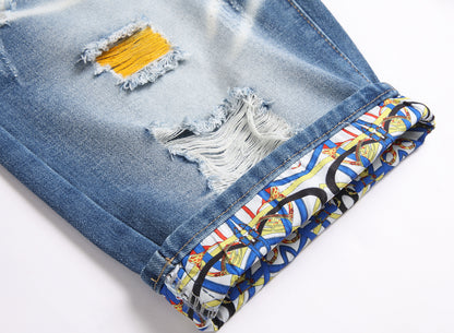 Men's  Jean Shorts 660#