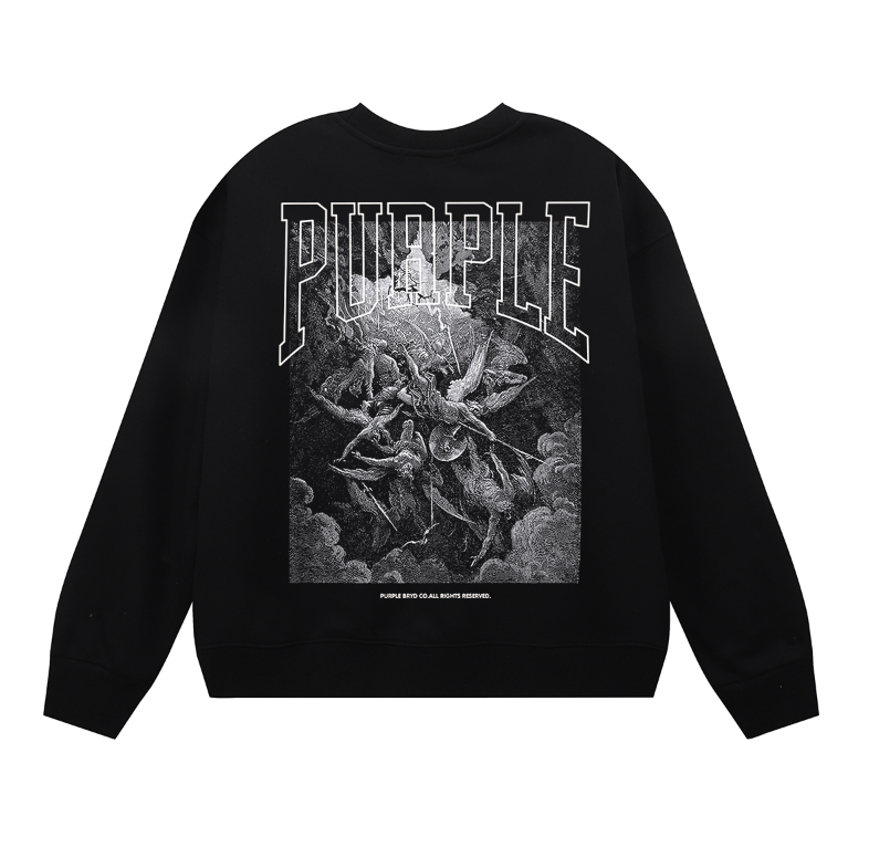 Purple 2025  Men's Long-Sleeve T-shirt Sweatshirt 1152