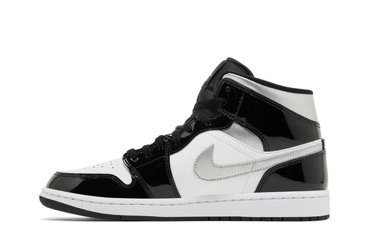 Jordan 1 Mid SE 'Black White Metallic Silver'