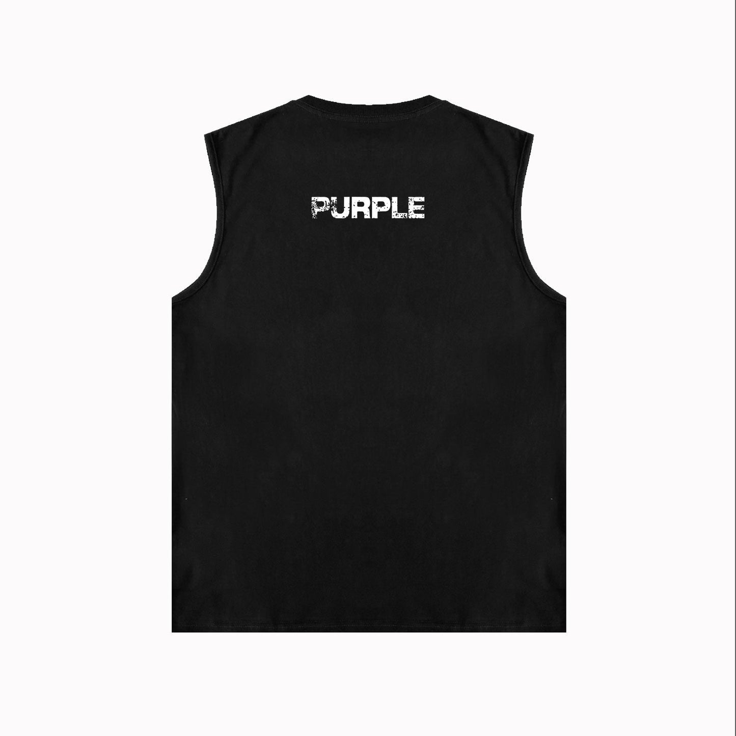 PURPLE-Purple Sleeveless T-Shirt  BPUR099#