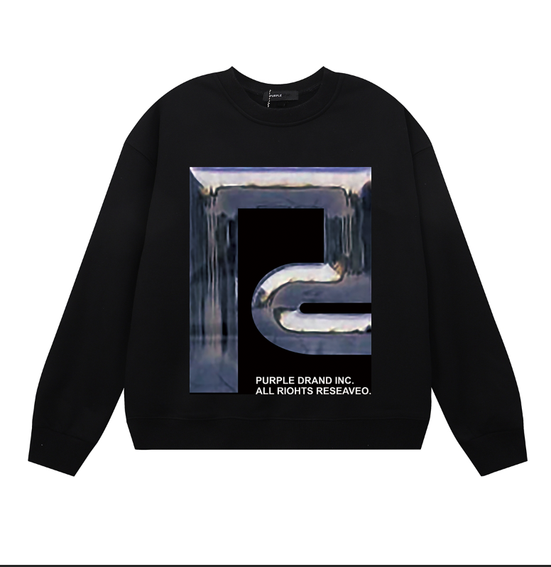 Purple 2025  Men's Long-Sleeve T-shirt Sweatshirt 1146