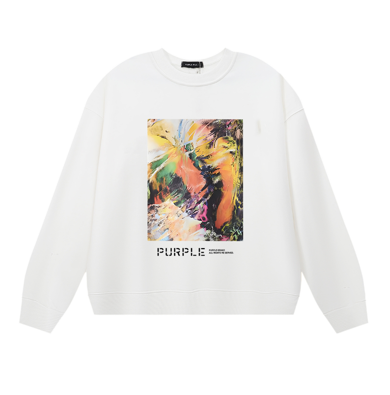 Purple 2025  Men's Long-Sleeve T-shirt Sweatshirt 1126