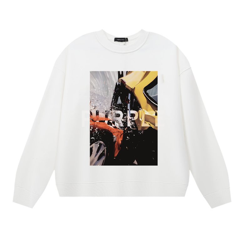 Purple 2025  Men's Long-Sleeve T-shirt Sweatshirt 1123