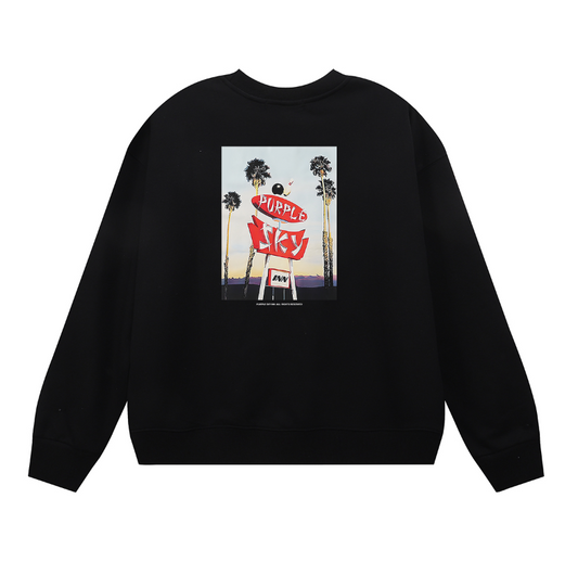 Purple 2025  Men's Long-Sleeve T-shirt Sweatshirt 1150