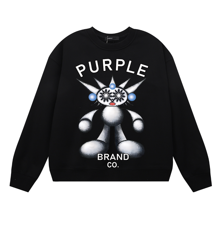 Purple 2025  Men's Long-Sleeve T-shirt Sweatshirt 1157