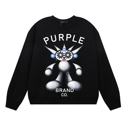 Purple 2025  Men's Long-Sleeve T-shirt Sweatshirt 1157