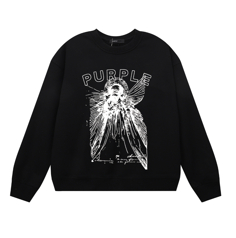 Purple 2025  Men's Long-Sleeve T-shirt Sweatshirt 1134