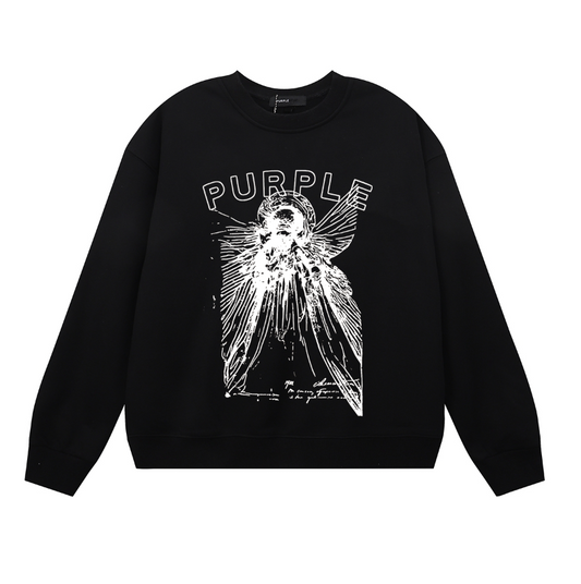 Purple 2025  Men's Long-Sleeve T-shirt Sweatshirt 1134