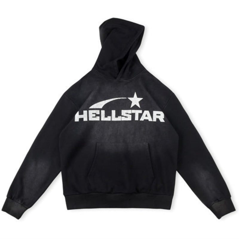 HE Studios 2025 New Hoodie Black Five-pointed star