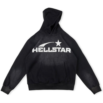 HE Studios 2025 New Hoodie Black Five-pointed star