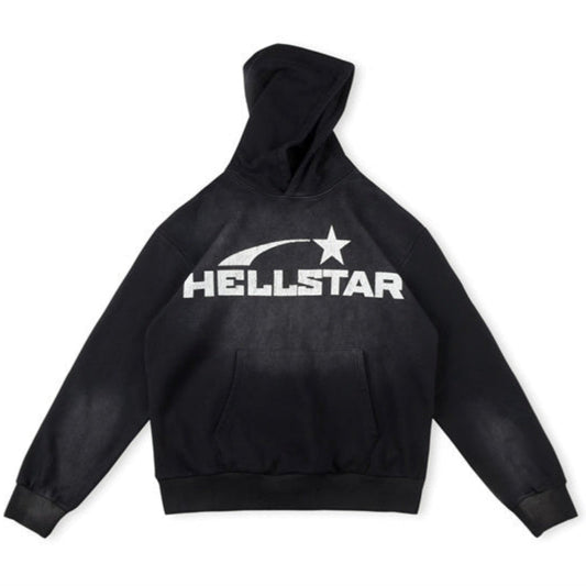 HE Studios 2025 New Hoodie Black Five-pointed star