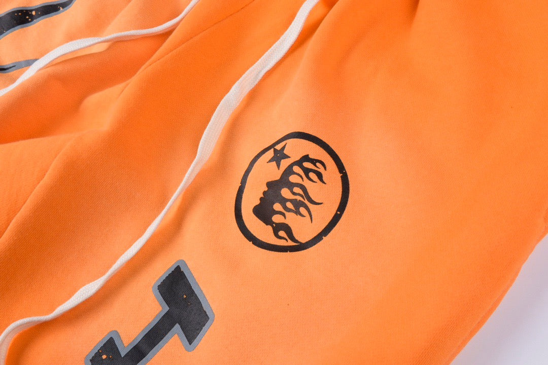 HE Flame Flare Sweatpants Orange 2025 New