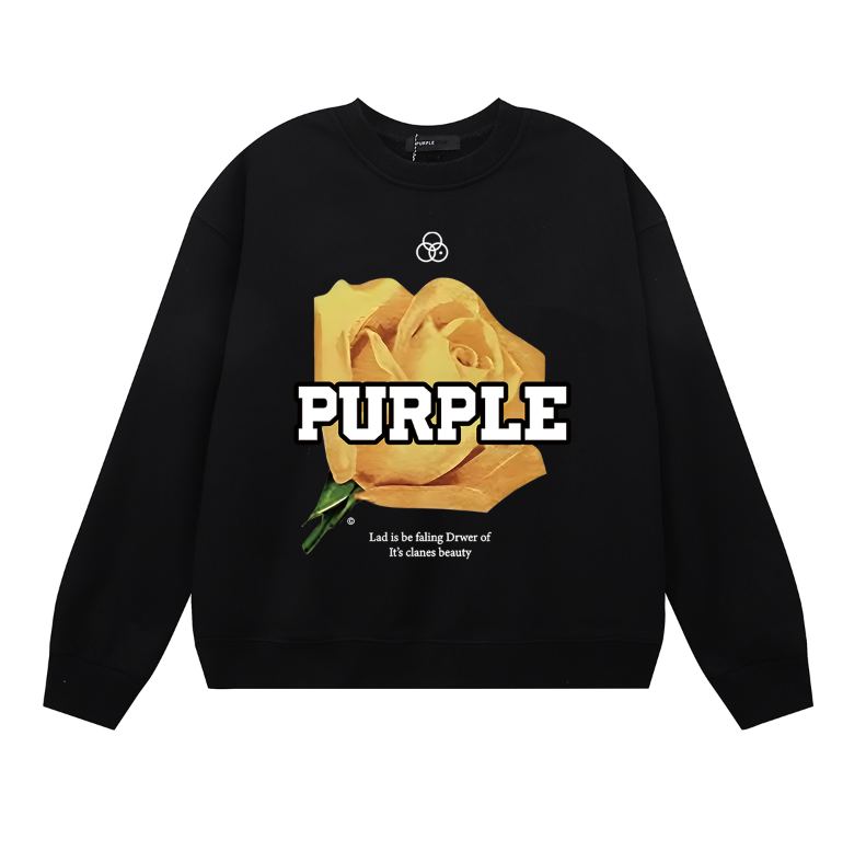 Purple 2025  Men's Long-Sleeve T-shirt Sweatshirt 1143
