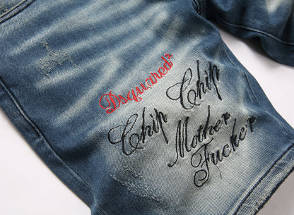 Men's  Jean Shorts 2113#