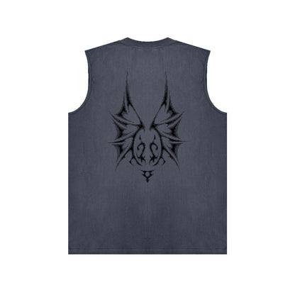 PURPLE-Purple Sleeveless T-Shirt  BPUR116#