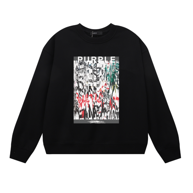 Purple 2025  Men's Long-Sleeve T-shirt Sweatshirt 1119