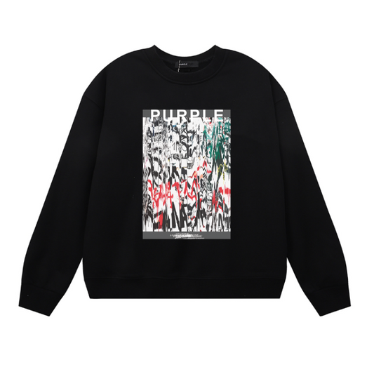 Purple 2025  Men's Long-Sleeve T-shirt Sweatshirt 1119