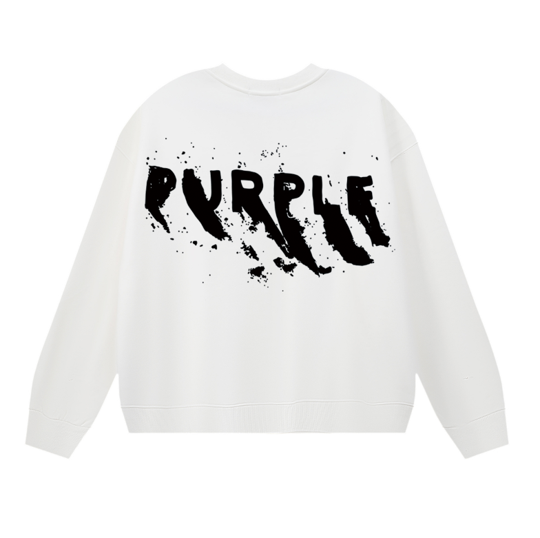 Purple 2025  Men's Long-Sleeve T-shirt Sweatshirt 1137