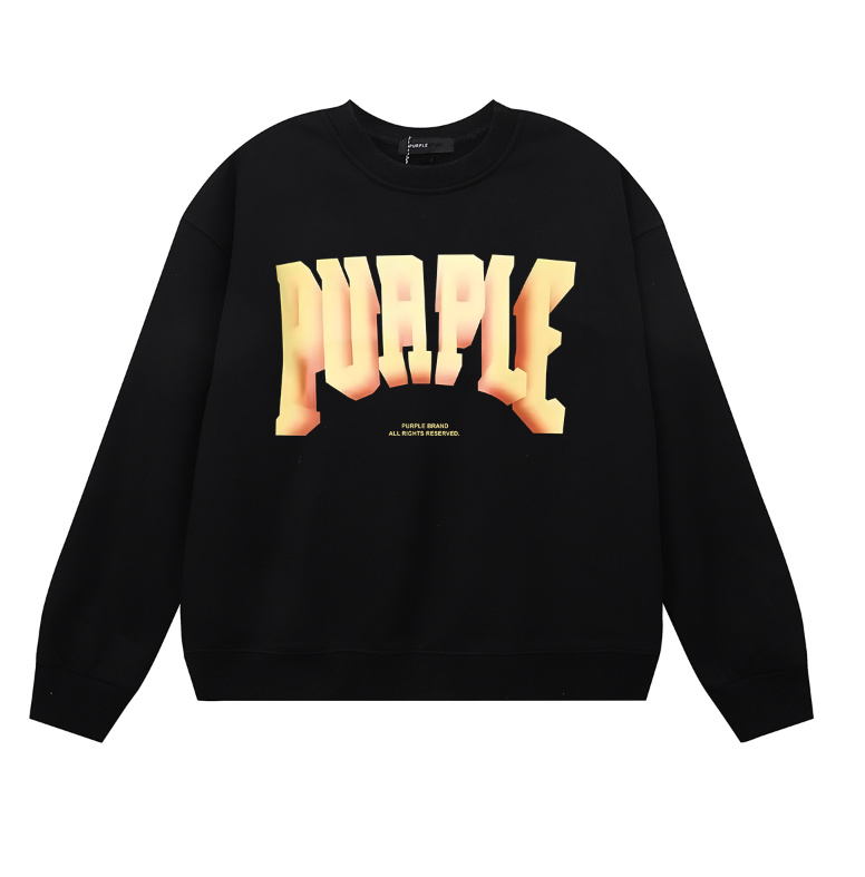 Purple 2025  Men's Long-Sleeve T-shirt Sweatshirt 1128