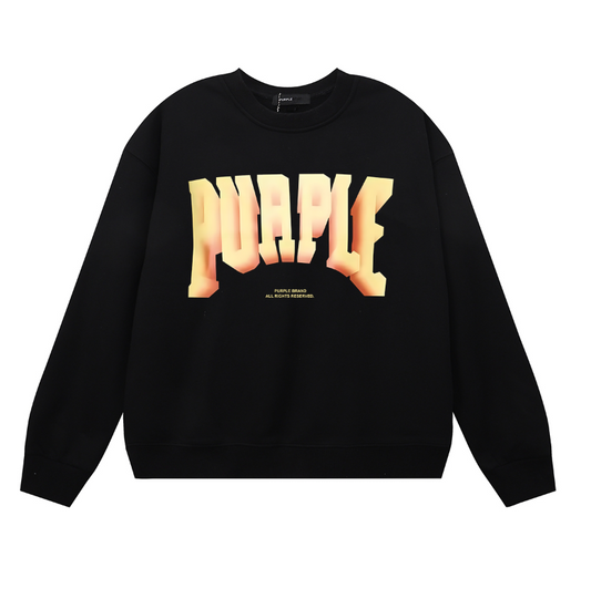 Purple 2025  Men's Long-Sleeve T-shirt Sweatshirt 1128