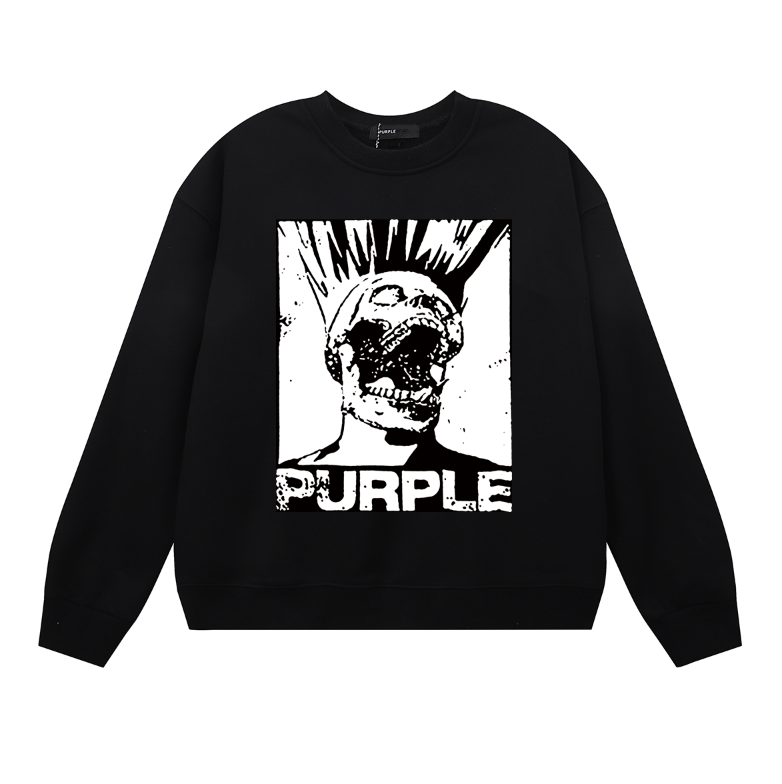 Purple 2025  Men's Long-Sleeve T-shirt Sweatshirt 1144
